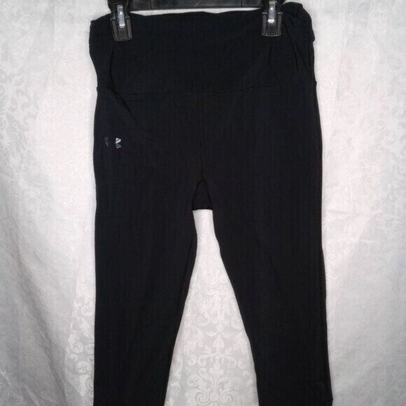 Under Armour Capri Compression Leggings Black Ruched Non-Slip Pocket Size S - Picture 1 of 11